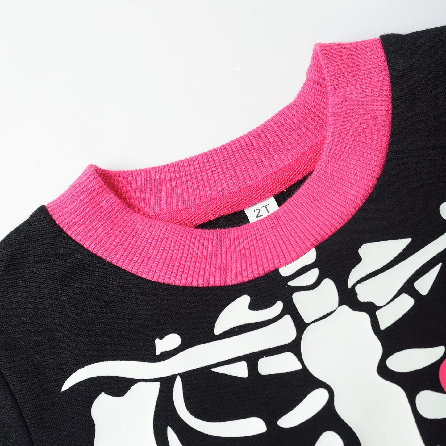 Akyzic Baby Girl Halloween Outfit Long Sleeve Crewneck Glow In The Dark Skull Sweatshirt Toddler Holiday Shirt Tops Kids Skeleto