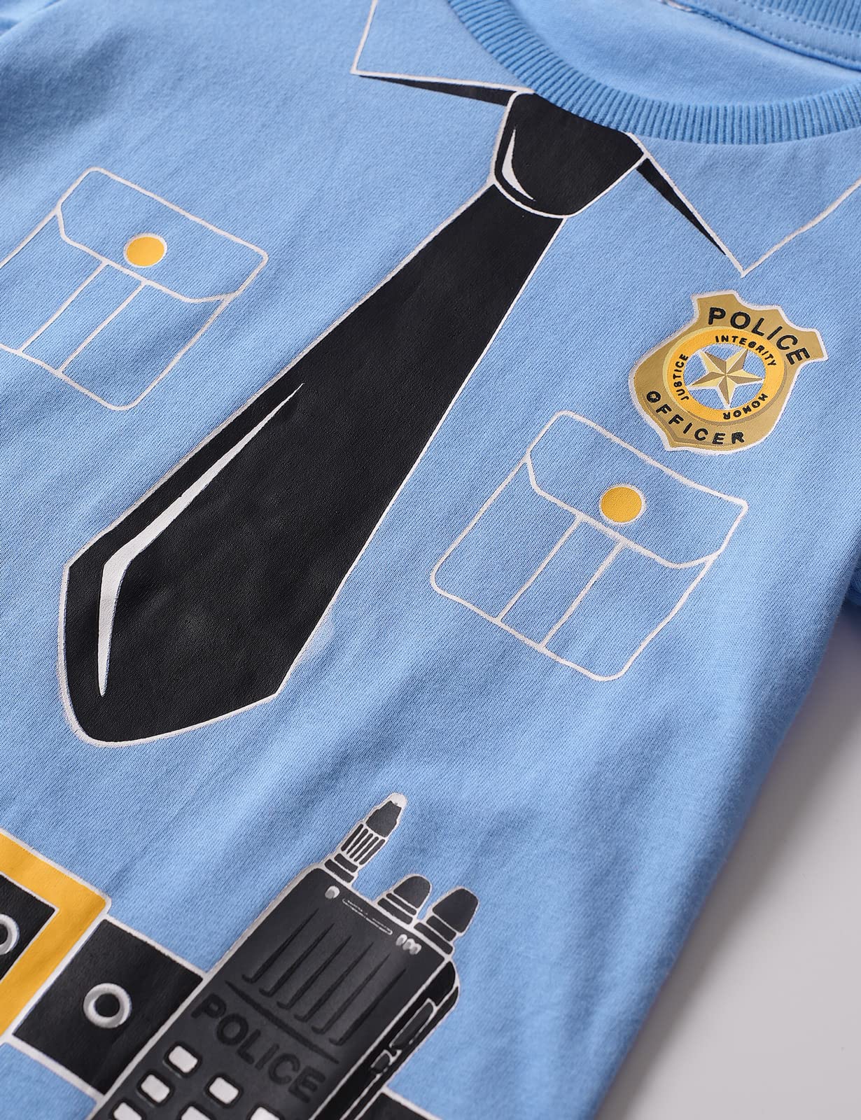 Cosland Toddler Halloween Shirt Baby Boys Police T-Shirt 2T