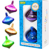 The Dreidel Company Hanukkah Musical Light-Up Dreidel Spinning Tops Set, Plays 2 Classic Hanukkah Songs, Assorted Colors (2-Pack