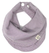 Kishu Baby Indi Gots Organic Infinity Scarf Bib - 4-Way Reversible, 8 Layer Muslin Drool Bib (Lavender)
