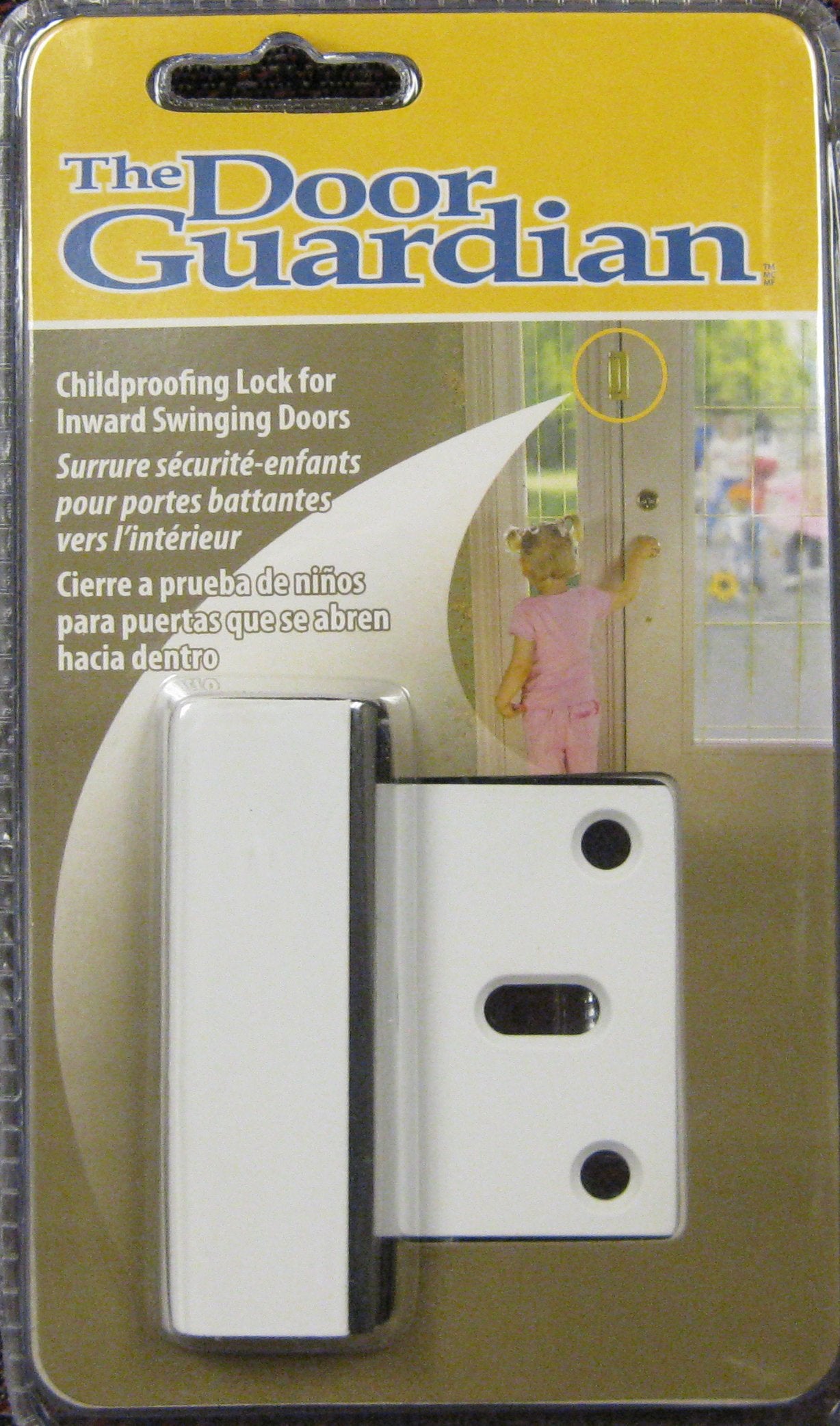 Cardinal Gates Door Guardian - Door Lock Security & Door Reinforcement For Inward Swinging Doors - Child Safety Locks For Doors