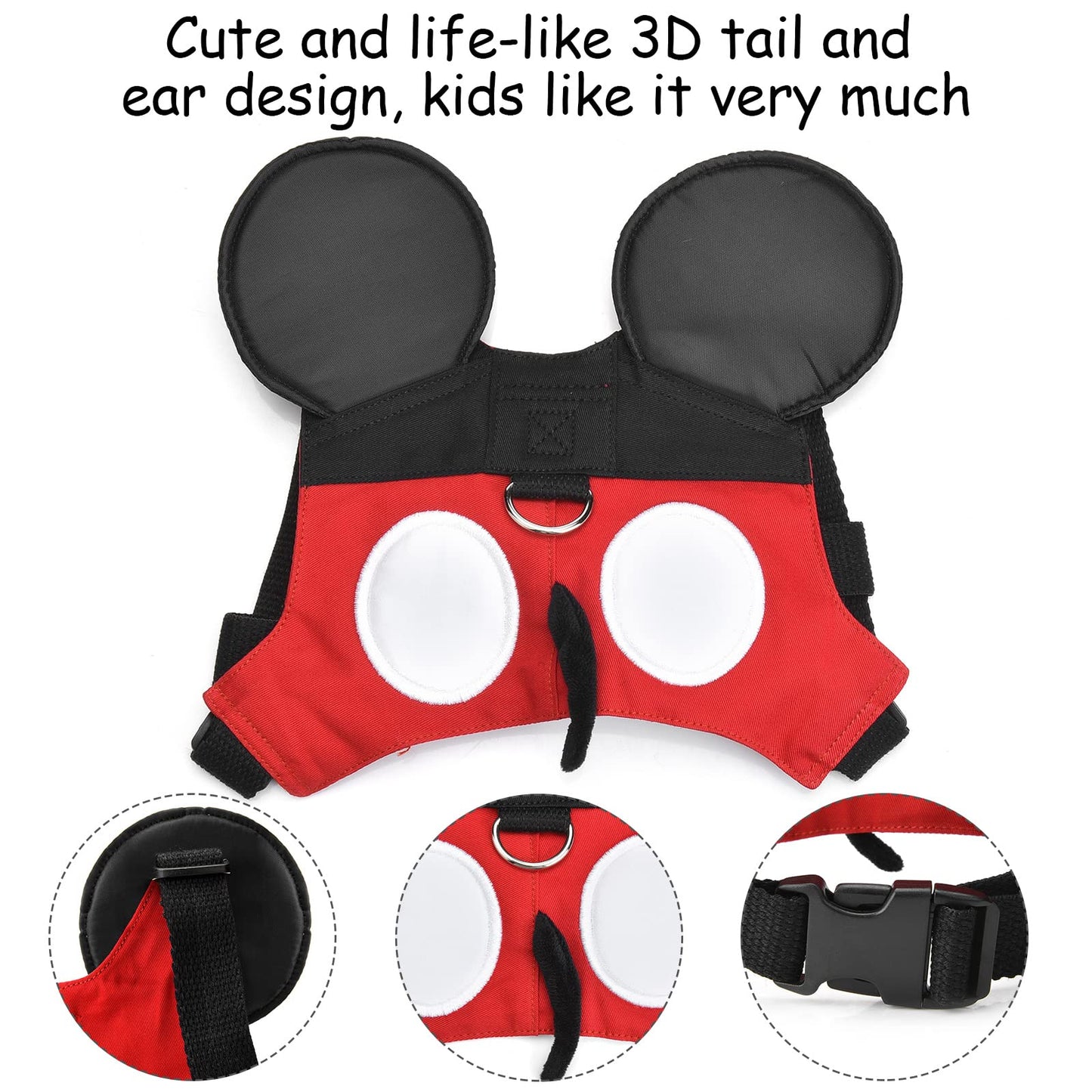 Toddler Leash & Harness, Yimidear Child Anti Lost Leash Baby Cute Safety Harness Belt Strap Hold Kids Close While Walking For Bo