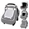 Car Seat Cover Baby,Winter Car Seat Covers for Boys Girls,Black Infant Car Seat,Lined with Minky Dots Fabri, Double-Layer Window