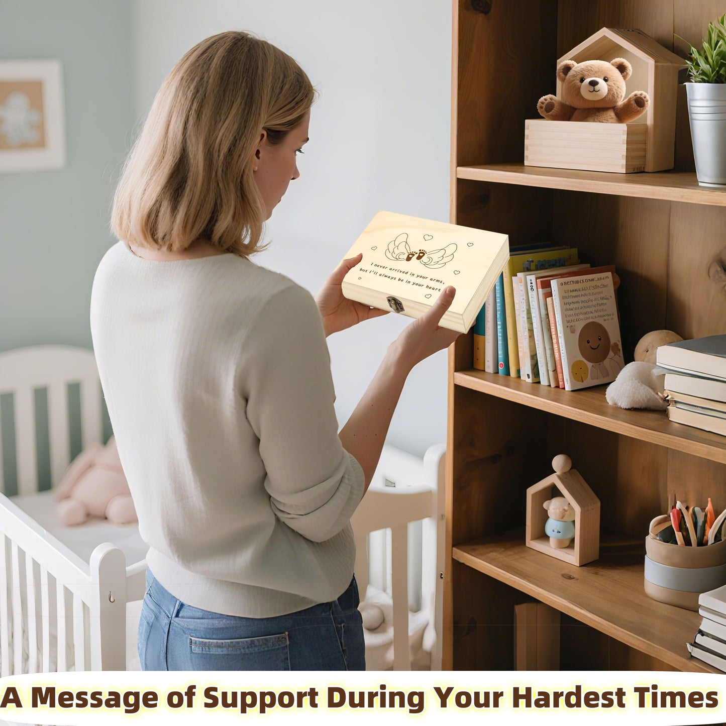 Miscarriage Gifts For Mothers, Miscarriage Memorial Box With Candle, Angel Baby Memorial Gift, Child Loss Memorial Sympathy Gift