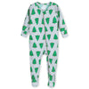 Gerber Baby Girls Buttery-Soft Snug Fit Footed Pajamas With Viscose Made Eucalyptus And Toddler Sleepers, Spruce, 0-3 Months Us