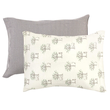 Touched By Nature Unisex Baby And Toddler Organic Cotton Toddler Pillowcase, Birch Trees, One Size