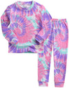 Vaenait Baby Kids Junior 100% Cotton Sleepwear Pajamas 2Pcs Set Tiedye-Mintpinkpurple-255 S