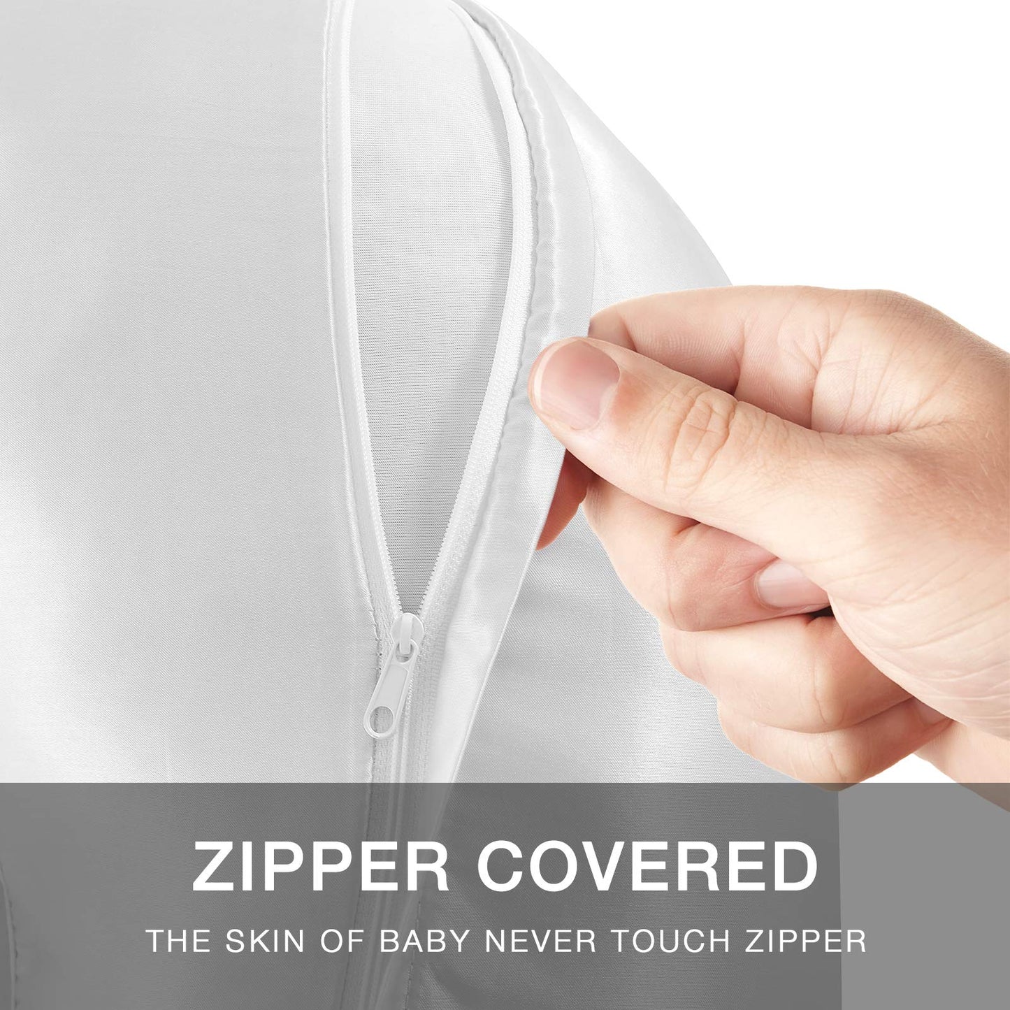 Pro Goleem Satin Nursing Pillow Cover 2 Pack Soft Silk Feeling Feeding Pillow Slipcover For Breastfeeding Moms Fits Standard Inf