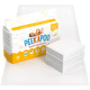 Peekapoo - Disposable Changing Pad Liners (100 Pack) Super Soft, Ultra Absorbent & Waterproof - Covers Any Surface For Mess Free