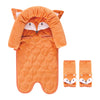 Hudson Baby Unisex Baby Car Seat Insert And Strap Covers, Fox, One Size