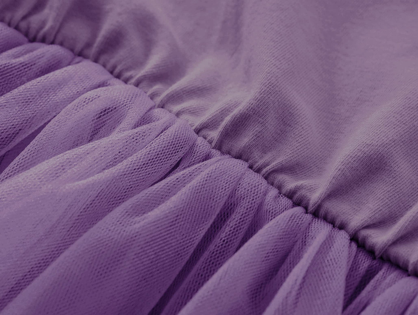 Twkioue Kid Tutu Dress Toddler Girls Flutter Sleeve Tulle Summer Party Dresses 817 Dark Purple 90