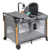 JOYMOR 7 in 1 Bedside Bassinet with Changing Table, All in One Nursery Center, Bedside Sleeper with Mattress, Sheet, Canopy, Sto