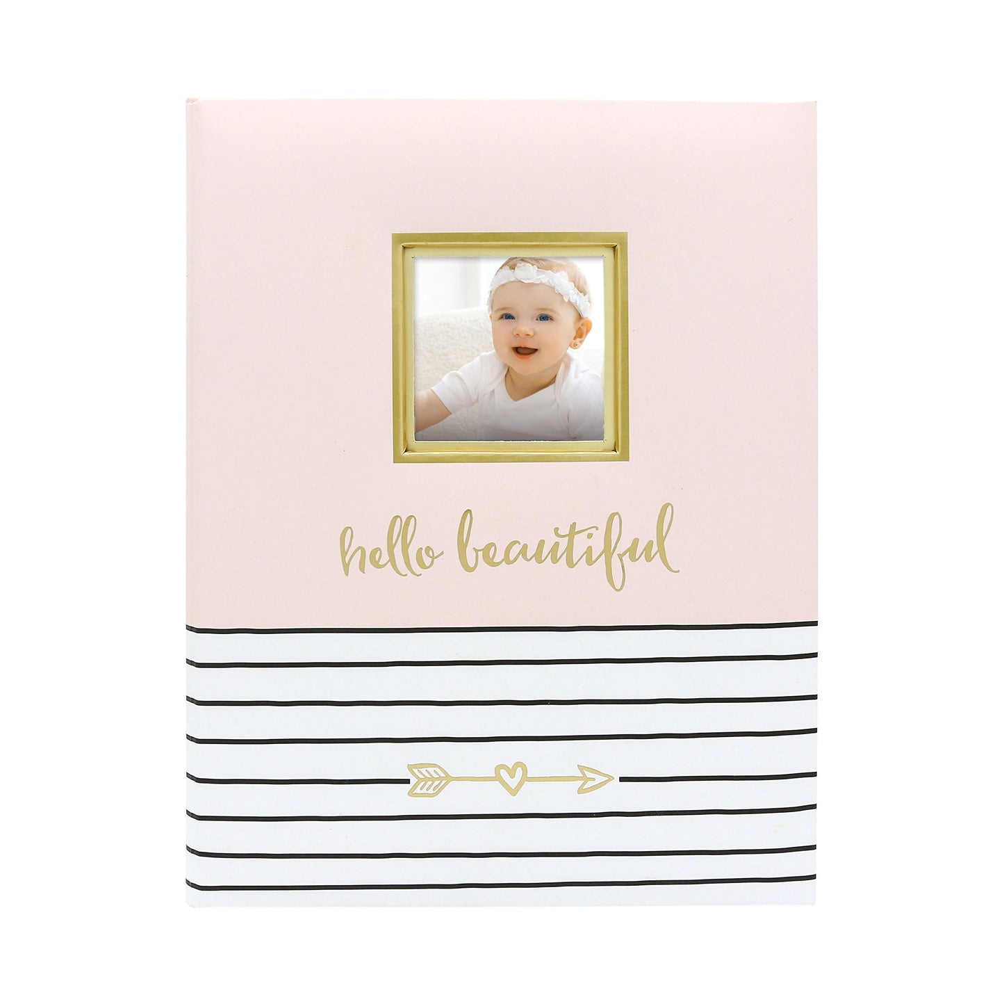 Pearhead Hello Beautiful First 5 Years Baby Memory Book With 3X3 Photo Insert, Baby Girl Keepsake Gift, Gift For New And Expecti
