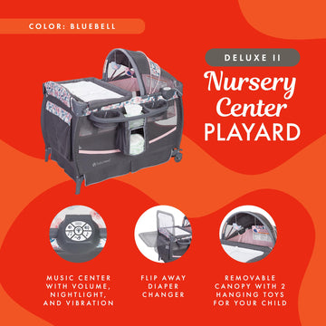 Baby Trend Deluxe Ii Nursery Center Playard, Bluebell