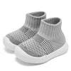 Eashi Toddler Shoes Girls Boys Sock Shoes Toddler Dress Shoes Baby Walking Shoes Slip On Size 8 Grey