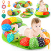 Aranee 2-In-1 Tummy Time Mat & Seated Support Pillow Baby Toys 6-12 Months, Baby Tummy Time Toys Sit Me Up Floor Seat For Newbor