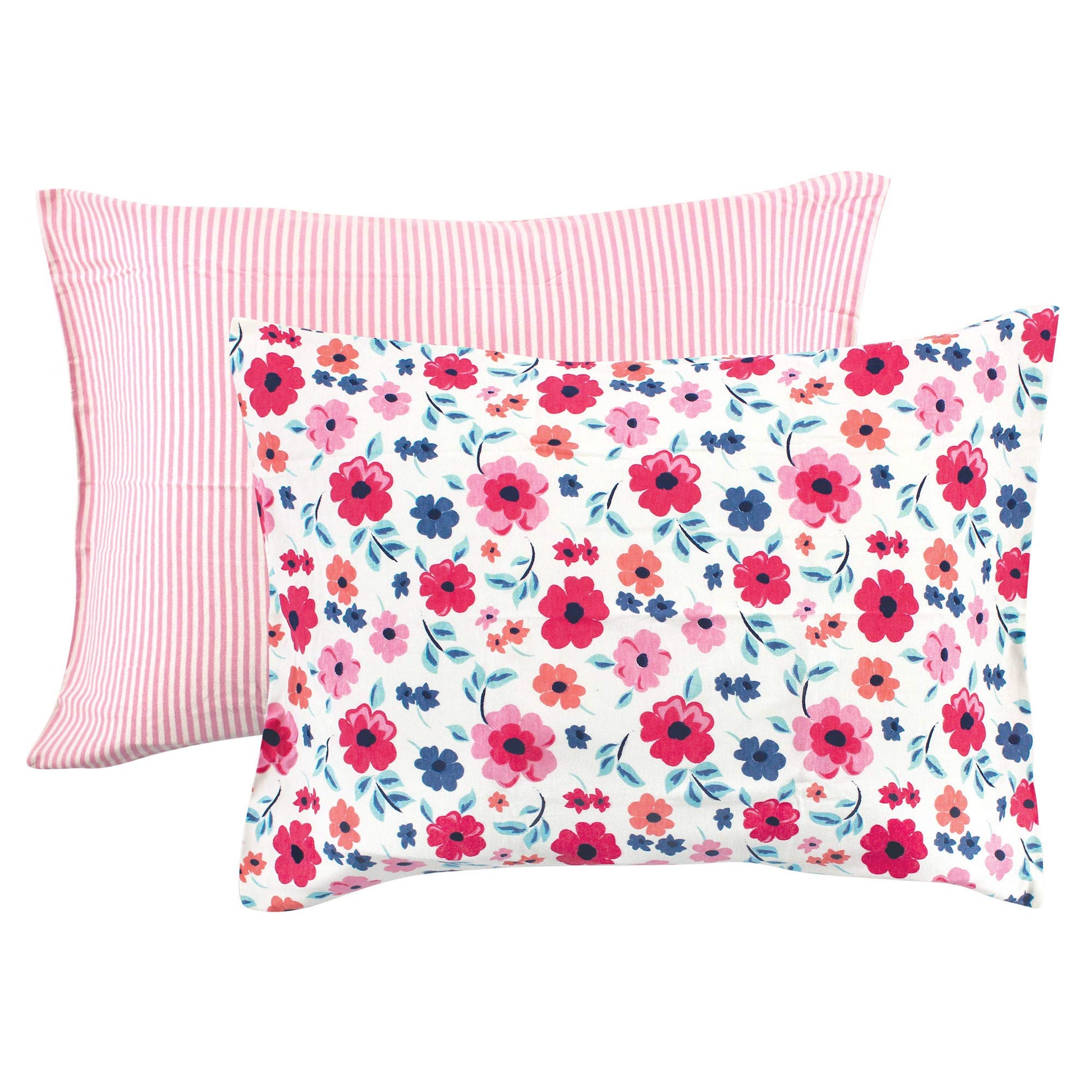 Touched By Nature Unisex Baby And Toddler Organic Cotton Toddler Pillowcase, Garden Floral, One Size