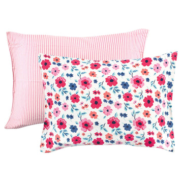 Touched By Nature Unisex Baby And Toddler Organic Cotton Toddler Pillowcase, Garden Floral, One Size