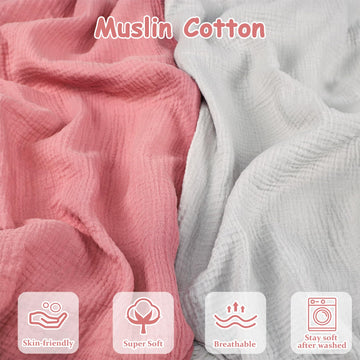 Hooyax Muslin Baby Lounger Cover 2 Pack, 100% Cotton Durable Newborn Lounger Cover, Soft And Breathable Infant Lounger Cover For