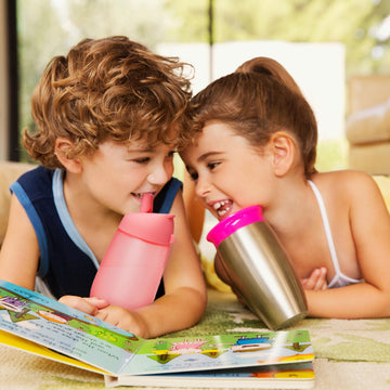 Munchkin Simple Clean Toddler Sippy Cups, Spill Proof, 10 Ounce, Blue/Pink