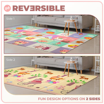 Sorbus Foldable Baby Play Mat, Kids Foam Mats For Floor With Travel Bag - Waterproof Foldable Play Mats For Babies, Infants, Tod