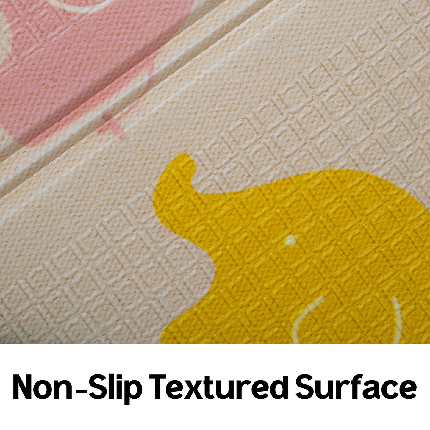 Parklon Folding Play Mat (78.7 X 55.1 X 0.4 Inch) (Little Elephant)