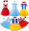 Alecosfun Princess Dress Up For Toddler Girls, 6 Pcs Costume Fancy Dresses Tutu Outfit For Little Kids Dress Up Birthday 4-6Y