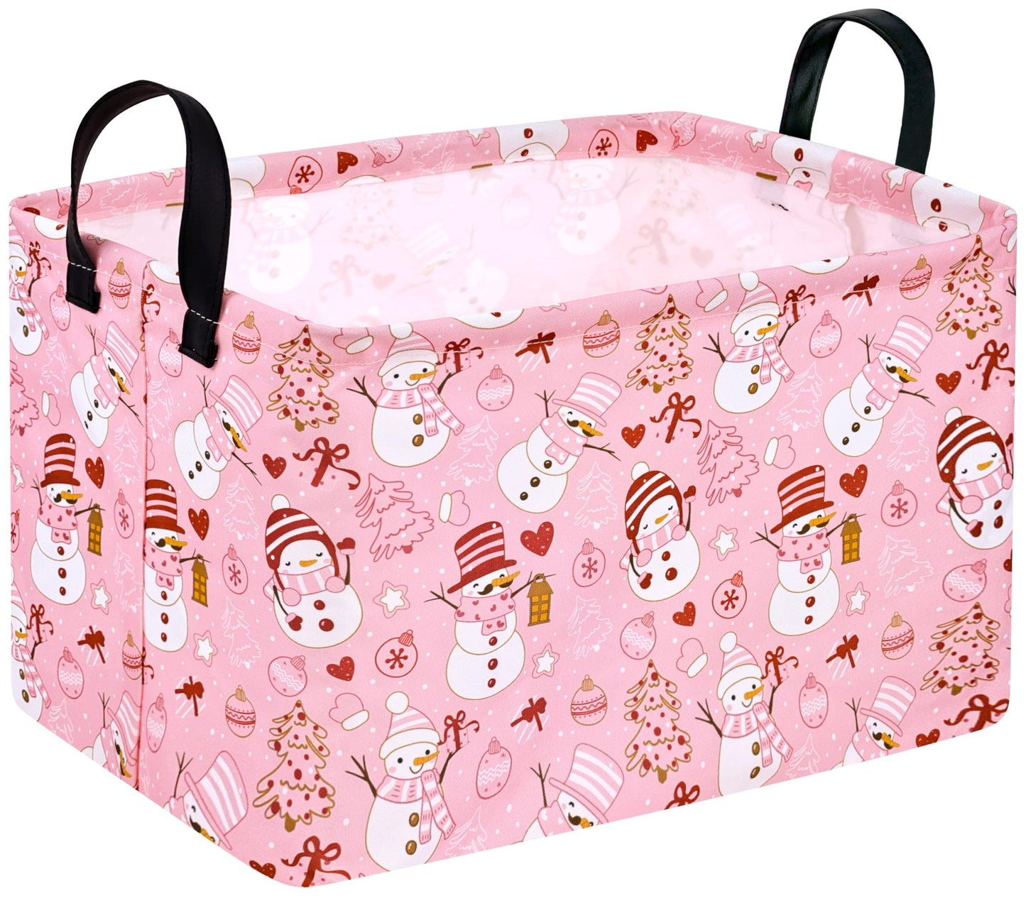 DUYIY Rectangle Christmas Gift Storage Basket Home Shelf Storage Basket Organizer Box Clothes Laundry Hamper Nursery Basket Laun
