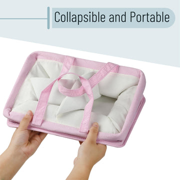 Mr. Pen Baby Diaper Caddy Organizer, Pink Quilted Fabric, Car Diaper Caddy, Portable