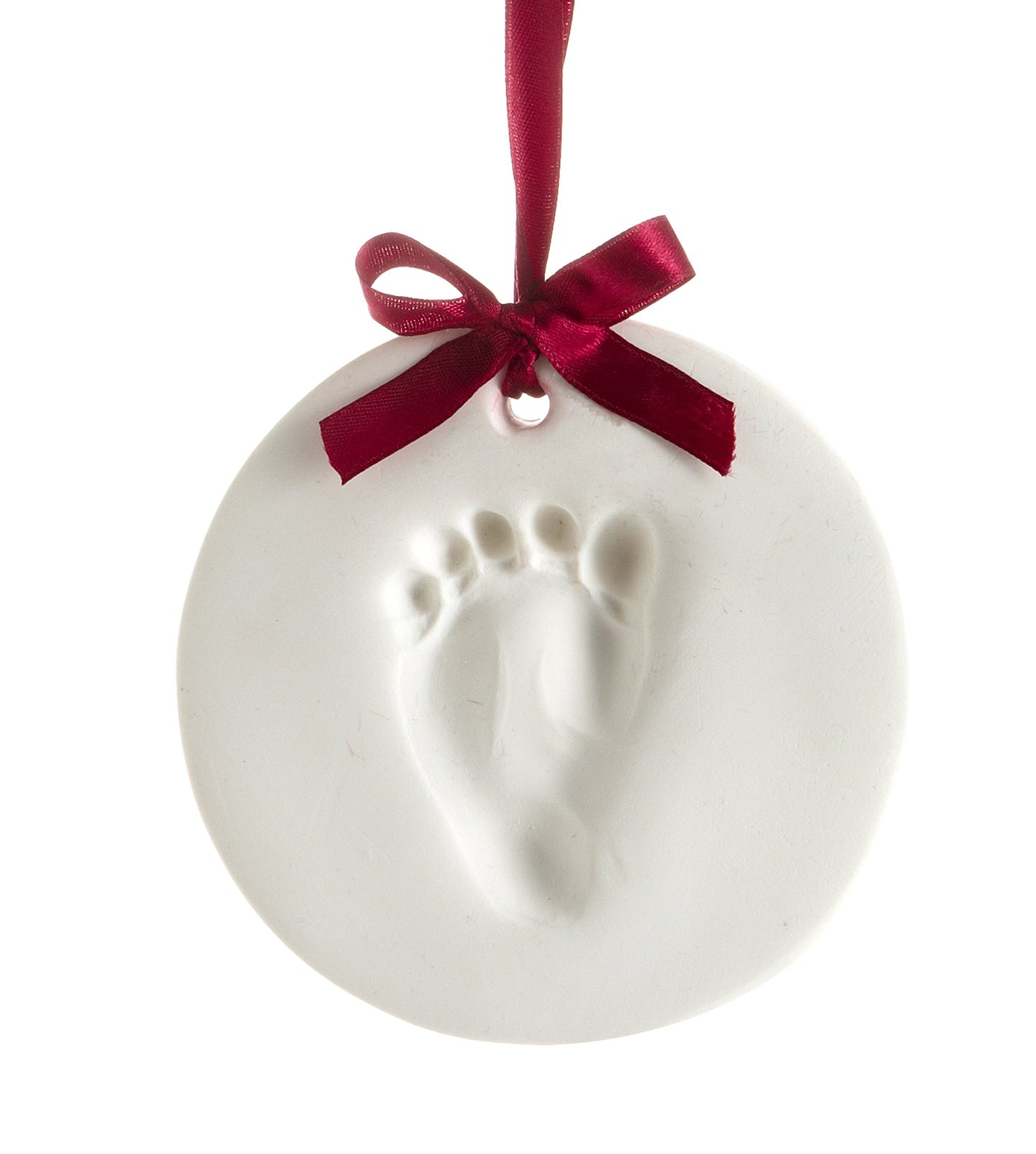 Tiny Ideas Baby'S Handprint Or Footprint Christmas Ornament, Easy No-Bake Keepsake Kit, Creative Holiday Gift For New And Expect