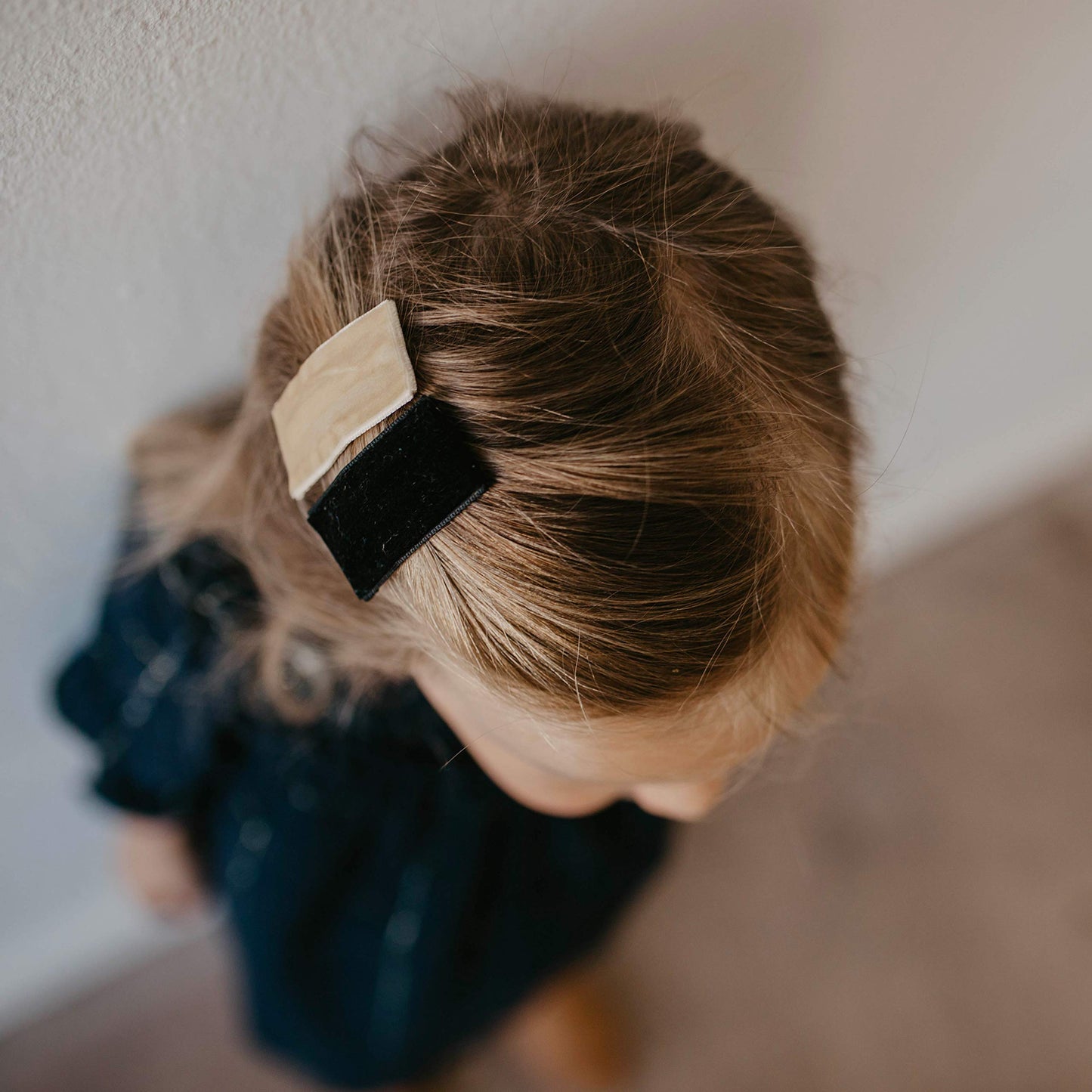 Parker Baby Girl Hair Clips - 5 Pack Velvet Snap Barrettes Hair Accessories - 'Holly Set'