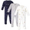 Hudson Baby Unisex Baby Cotton Sleep And Play, Navy Stars Moons, 6-9 Months