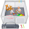 TODALE Baby Playpen, Medium Playpen for Babies and Toddlers, Indoor & Outdoor Kids Activity Center, Kids Safety Play Pens Play (