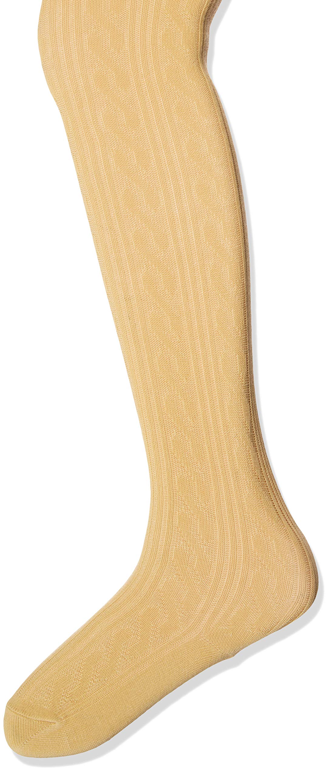 Jefferies Socks Baby Girls Cable Tight 1 Pack, Honey, 6-18 Months