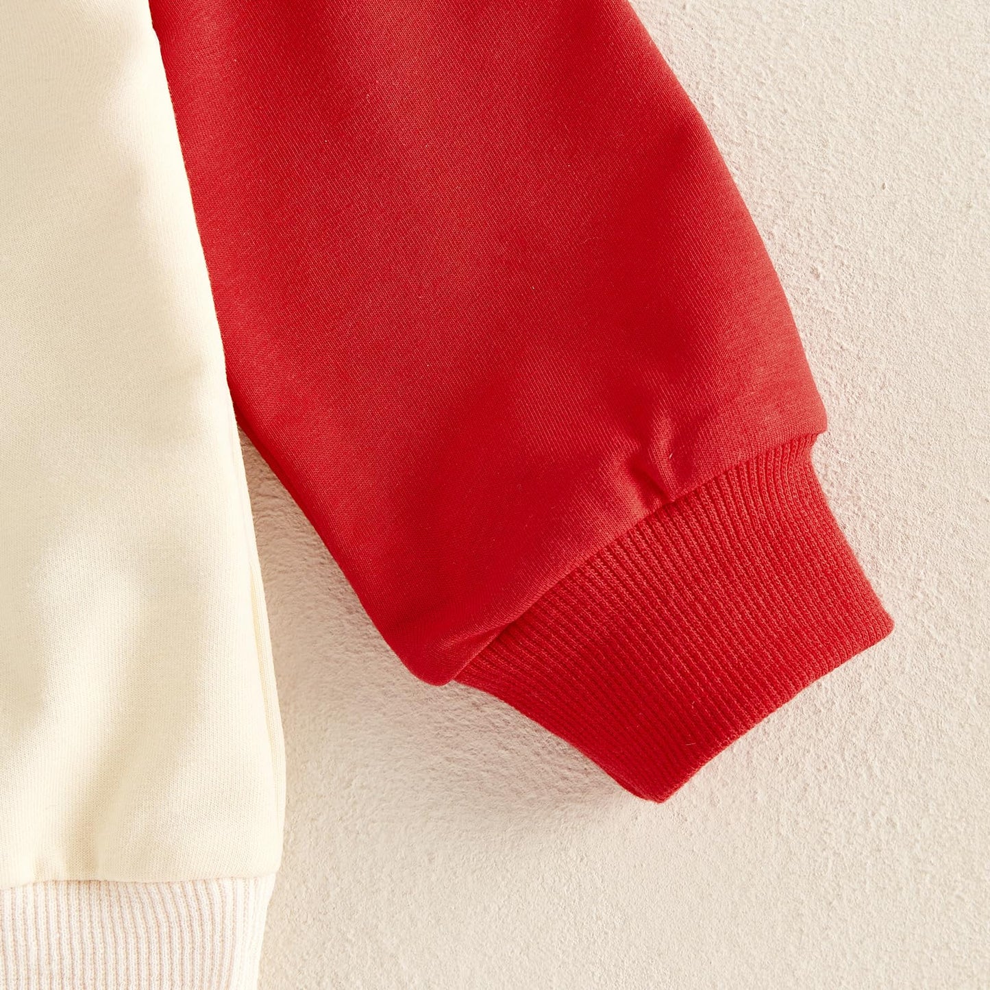 Baby Boy Fall Clothes Set Long Sleeve Letter Print Sweatshirt Pants Valentines Day Outfits 6 12 18 24 Months 2T (Apricot, 2-3 Ye