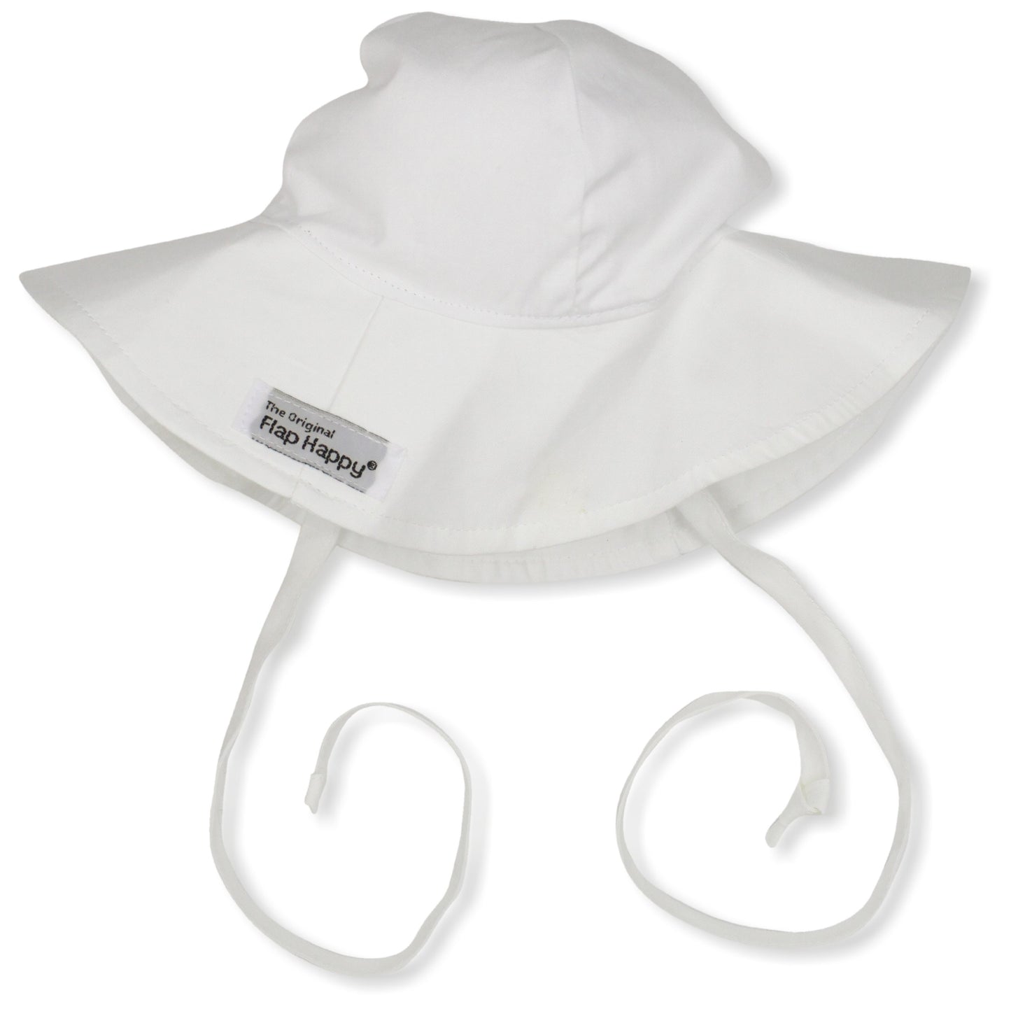 Flap Happy Baby Girls' Upf 50+ Floppy Hat, White, X-Small