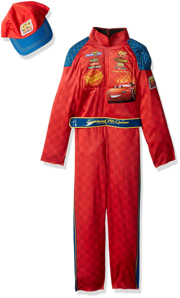 Cars 3 Lightning Mcqueen Classic Toddler Costume, Red, Large (4-6)