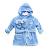 Spasilk Hooded Terry Bathrobe With Booties, Blue Plane, One Size