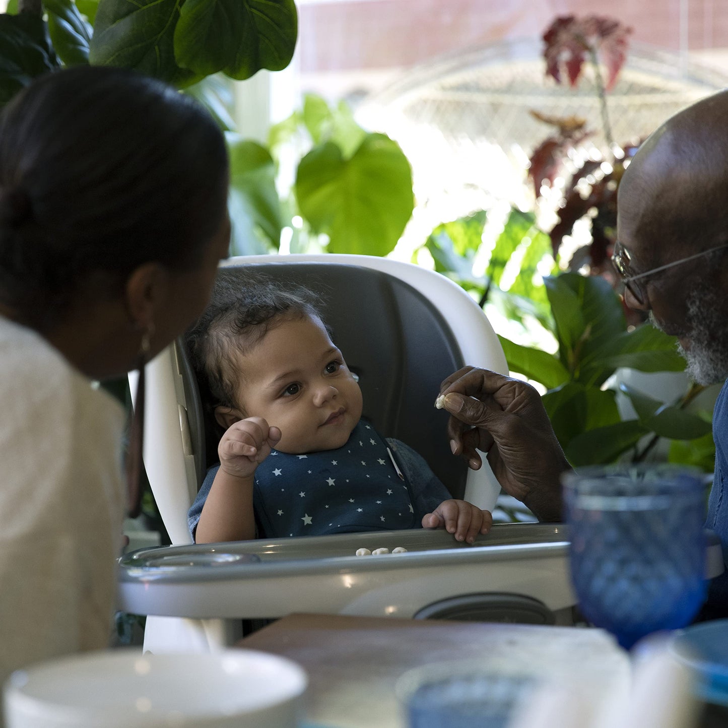 Little Muffincakes Baby Bibs 3 Pack Cotton Blend Hook-And-Loop Closure - Astronaut And Rocketships (Ashton) Newborn & Up, Blue,