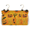 Burbuja Happy Halloween Pumpkins Bedside Caddy Hanging Storage Organizer with 2 Straps and Hooks for Home College Dorm Bunk Bed