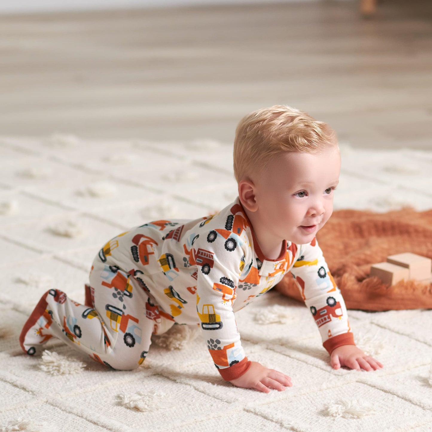 Gerber Baby Boy'S 4 Pack Sleep 'N Play Footie, Transportation Zone, 3-6 Months