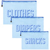 KUIRAN 3pcs Hospital Bag Organizing Pouches for Labor and Delivery, Maternity Essentials Diaper Bag Organizer for Mom Travel - B