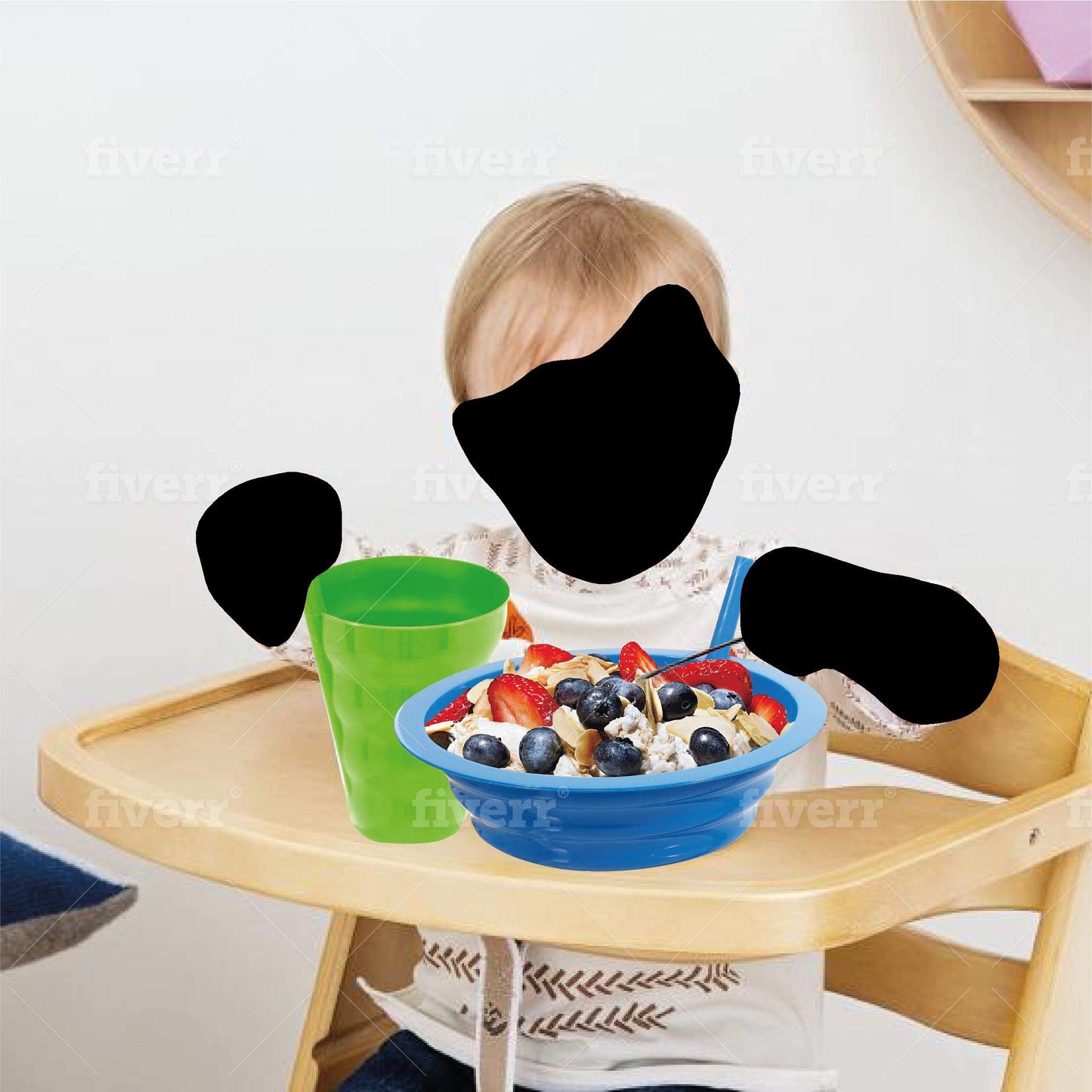 Plaskidy Cereal Bowls With Straws And Kids Straw Cups - Set Of 4 Bowls With Straws For Kids, And 4 Straw Cups For Kids Bpa Free