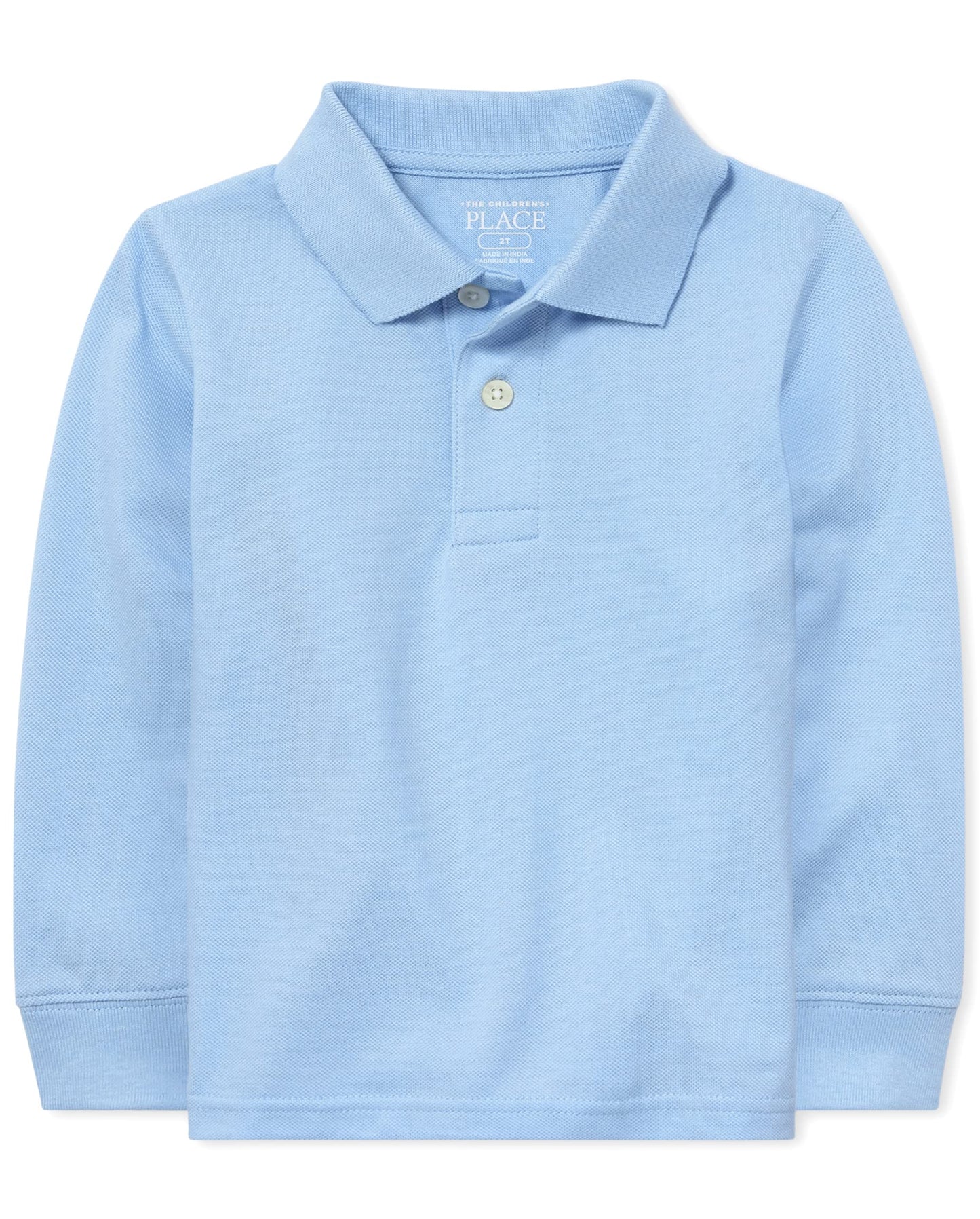 The Childrens Place boys And Toddler Long Sleeve Pique Polo Shirt, Brook Single, 12-18 Months US