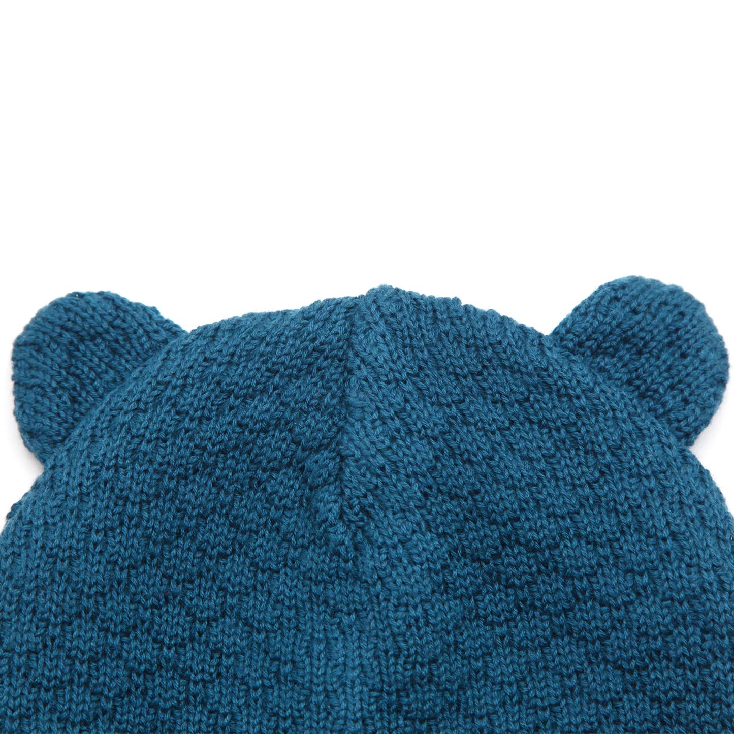 Duoyeree Kids Baby Hat Soft Warm Cable Knit Beanie Toddler Girl Fall Winter Hats(Star Blue,6-12 Months)