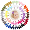 40Pcs Snap Hair Bows Clips With Grosgrain Ribbon For Girls, 2 Inch Hair Accessories For Kids And Teens