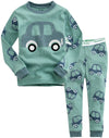 Vaenait Baby Kids Boys Girls Long Sleeve Cotton Sleepwear Pajamas 2Pcs Set Mini Car 12Y/Jm