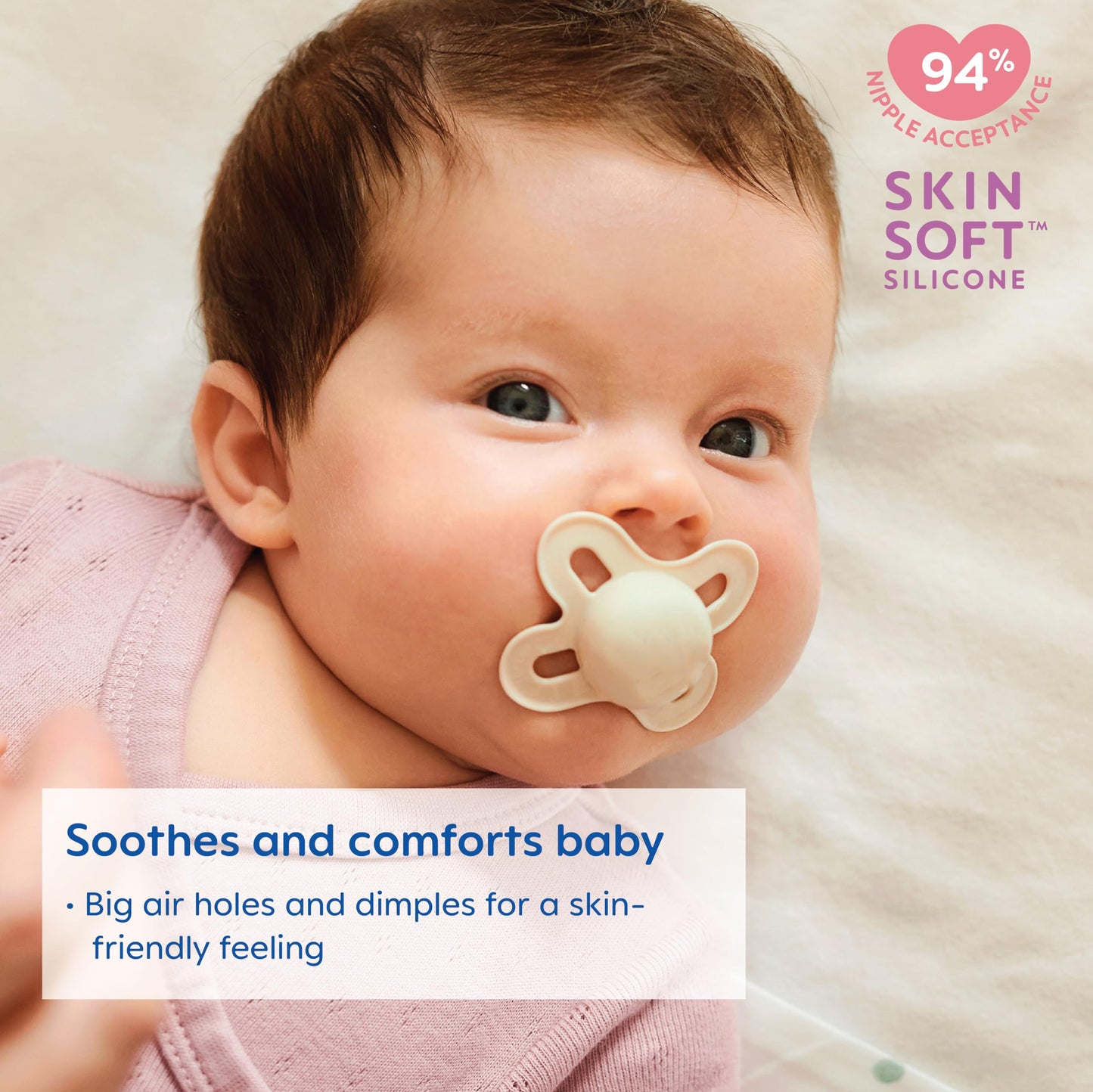 Mam Original Start Matte Newborn Baby Pacifier, Best Pacifier For Breastfed Babies, Girl, 0-3 Months (Pack Of 4)