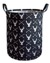 Kunro Large Sized Storage Basket Waterproof Coating Organizer Bin Laundry Hamper For Nursery Clothes Toys (Deer)