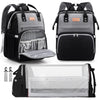 Lexiroman Diaper Bag Backpack, Large Capacity Multifunction Diaper Backpack With Changing Pad For Boy Girl, Travel Baby Bag For